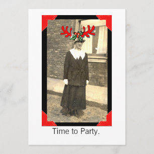 Vintage party inbjudningar