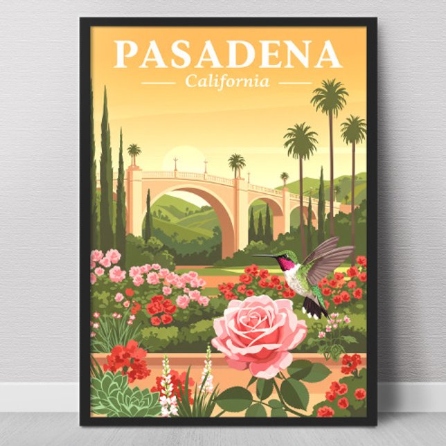 Vintage Pasadena California Poster (Skapare uppladdad)