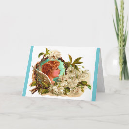 Vintage Påsk Angel Helgkort