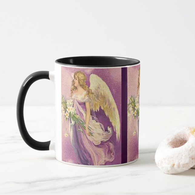 Vintage Påsk Angel Mugg (Med munk)