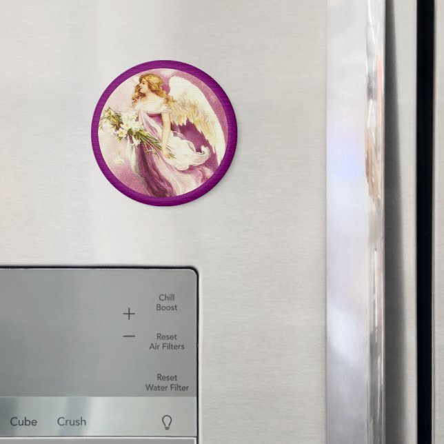 Vintage Påsk Angel Texturerad Magnet (In Situ (Fridge))