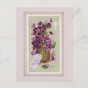Vintage Påsk Blommor vykort