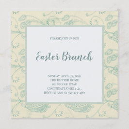 Vintage Påsk Brunch-inbjudan Inbjudningar