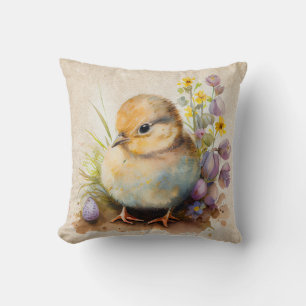 Vintage Påsk Chick Kudde