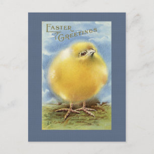 Vintage Påsk Chick vykort