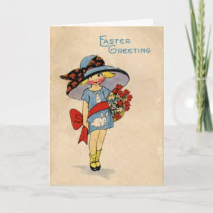 Vintage Påsk Cutie - kort