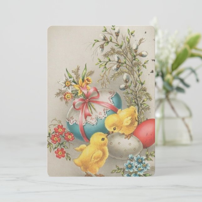 vintage påsk hälsning (Stående Fram)