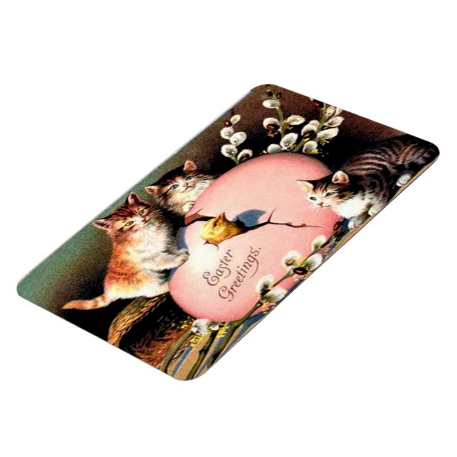 Vintage Påsk Hälsning Magnet (Vänstra Sidan)