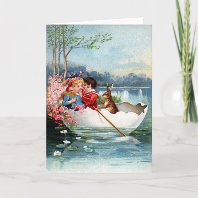 Vintage Påsk Helgkort (Framsida)