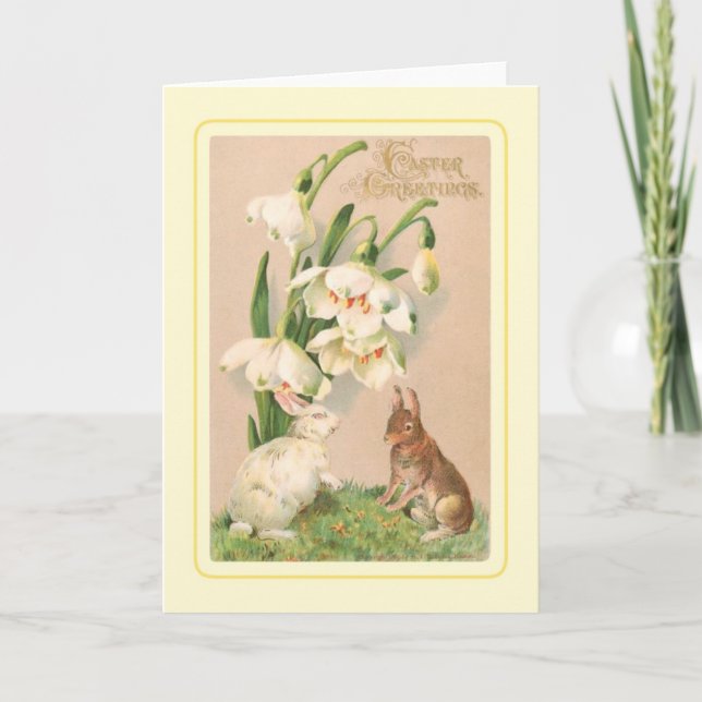 Vintage Påsk Helgkort (Framsida)