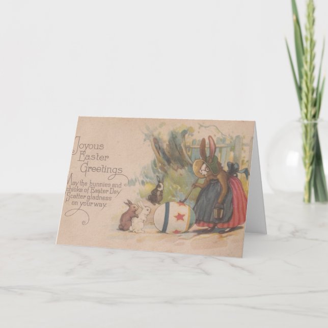 Vintage Påsk Helgkort (Framsida)