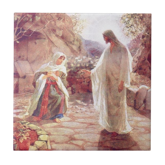 Vintage: påsk - kakelplatta (Framsidan)