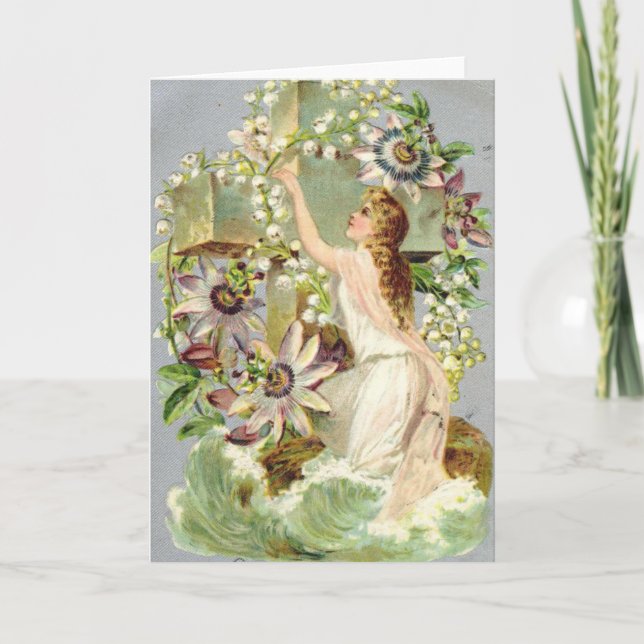 Vintage Påsk Kor Helgkort (Framsida)