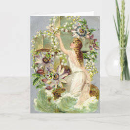 Vintage Påsk Kor Helgkort