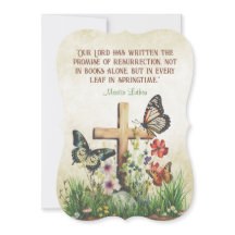 Vintage Påsk Martin Luther Resurrection Quote