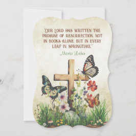 Vintage Påsk Martin Luther Resurrection Quote Julkort