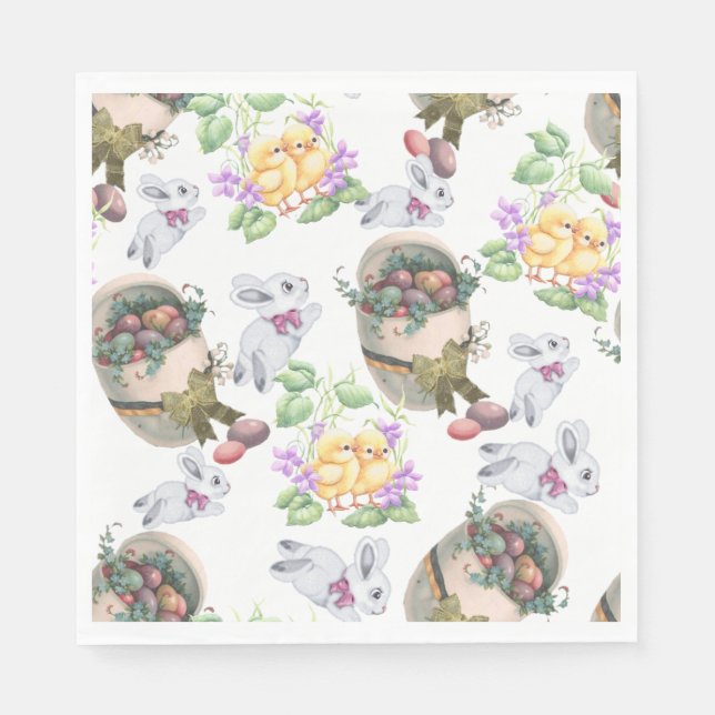 Vintage Påsk Pappersservett (Framsidan)