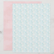 Vintage Påsk Prickig Scrapbookpapper