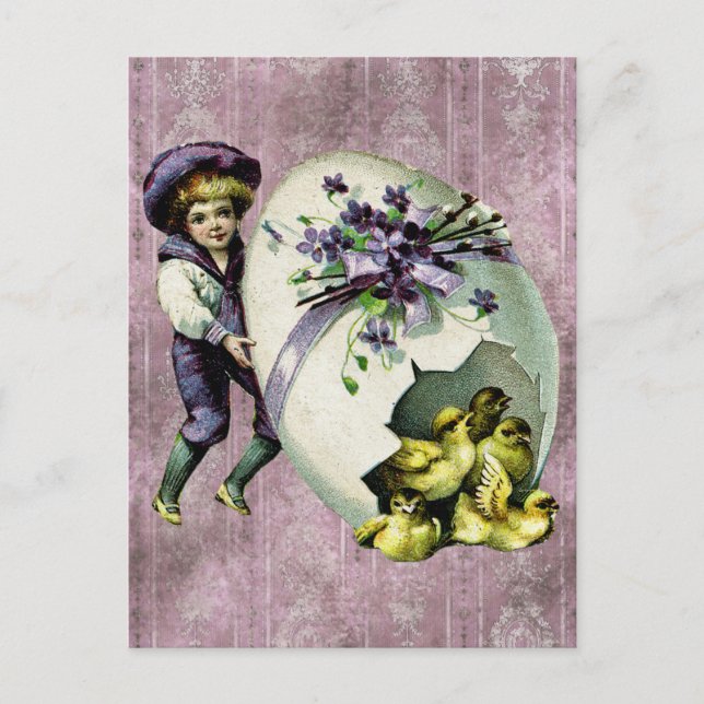 Vintage Påsk vykort (Framsida)