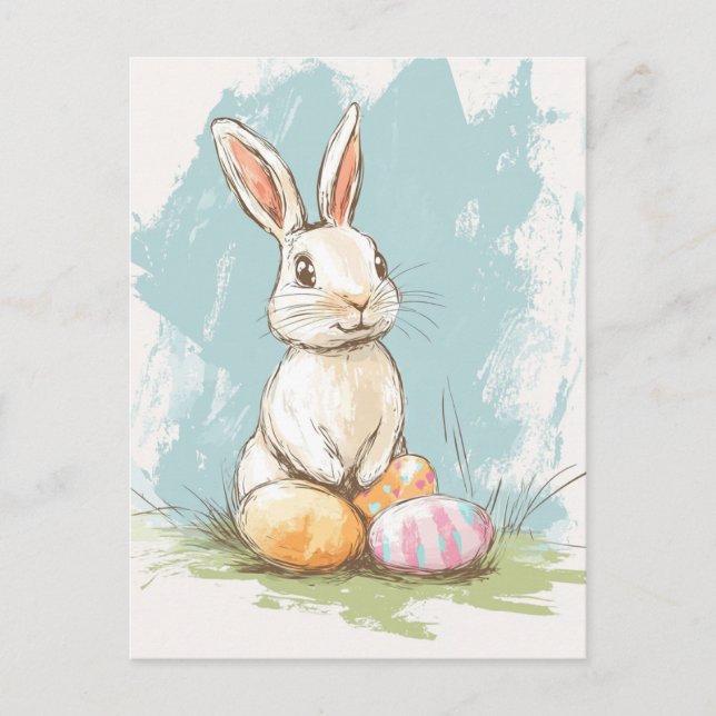 Vintage Påsk Vykort (Framsida)