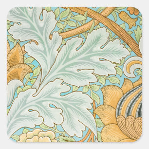 Vintage Påsk William Morris's St.James (1881) Fyrkantigt Klistermärke