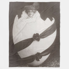 Vintage Påskägg Dam Fleecefilt