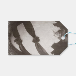 Vintage Påskägg Dam Presentetikett