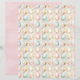 Vintage påskägg Scrapbookpapper