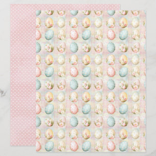 Vintage påskägg Scrapbookpapper