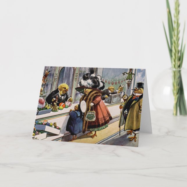 Vintage - påskägglager, helgkort (Framsida)