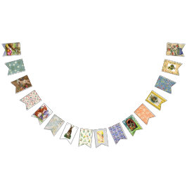 VINTAGE PÅSKEILLUSTRATION GIRLANG VIMPLAR