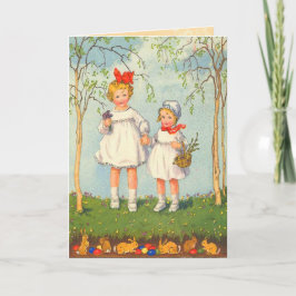 Vintage Påskhare Card Helgkort