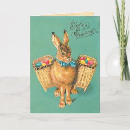 Vintage Påskhare Card Helgkort