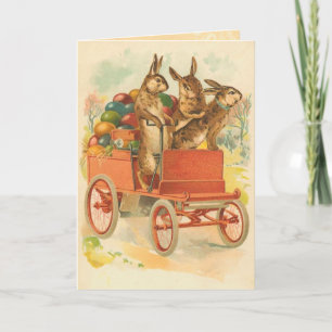Vintage Påskhare Card Helgkort