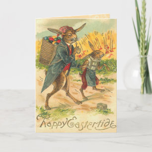 Vintage Påskhare Card Helgkort
