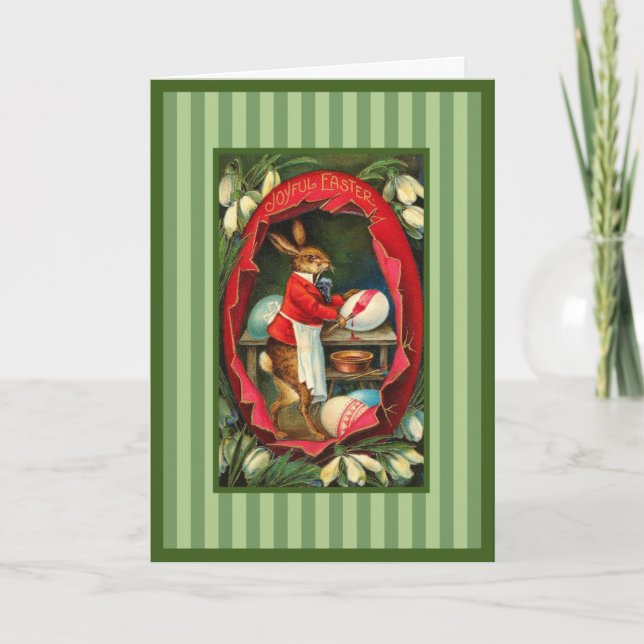 Vintage Påskhare Card Helgkort (Framsida)