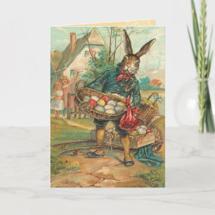Vintage Påskhare Card Helgkort