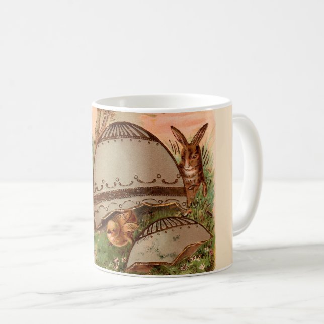 Vintage Påskhare Kärlek Mugg (Framsida höger)