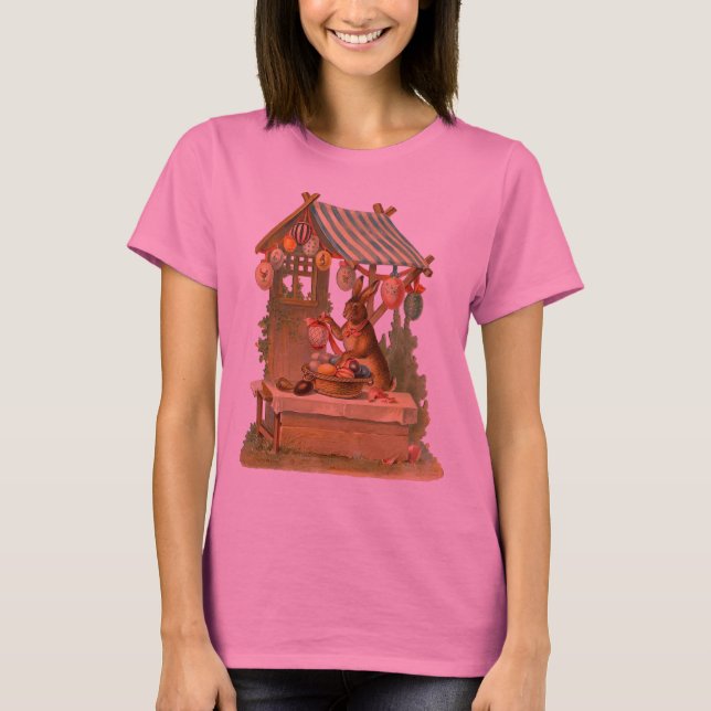 Vintage Påskhare Shirt T Shirt (Framsida)