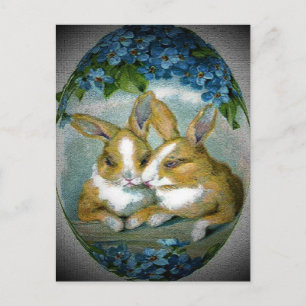 Vintage Påskhare Texturerad bild, ZSSG Helg Vykort