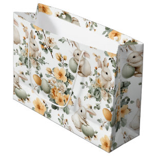 Vintage Påskharen Blommig (2)