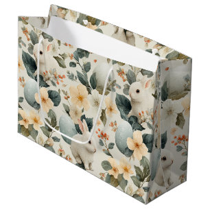Vintage Påskharen Blommig (6)