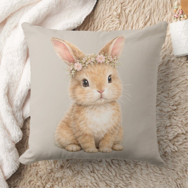 Vintage påskharen Kaninägg Akvarell Kudde (Filt)