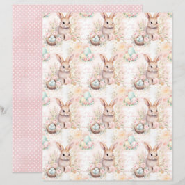 Vintage Påskharen Scrapbookpapper