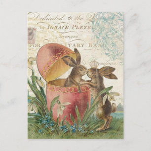 Vintage Påskhares notecard Helg Vykort