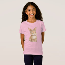 Vintage påskkel hare ägg akvarell t shirt