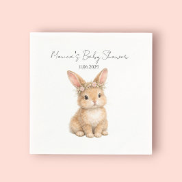 Vintage påskkel hare baby akvarell pappersservett