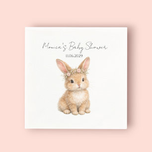 Vintage påskkel hare baby akvarell pappersservett