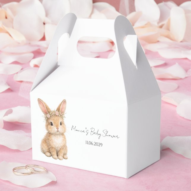 Vintage påskkel hare baby akvarell presentaskar (Bröllop)