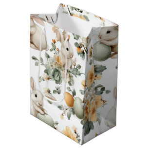 Vintage påskkel hare blommig (2)